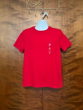 Tommy Hilfiger Short Sleeve Crewneck T-Shirt Mens M Red Cotton Wicking Quick Dry